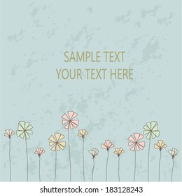 elegant seamless pattern with vintage flowers, vector