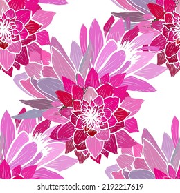 Elegant Seamless Pattern With Water Lily, Lotus Flowers, Design Elements. Floral  Pattern For Invitations, Cards, Print, Gift Wrap, Manufacturing, Textile, Fabric, Wallpapers