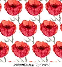 Elegant seamless pattern with watercolor painted flowers, design elements. Floral pattern for wedding invitations, greeting cards, scrapbooking, print, gift wrap, manufacturing