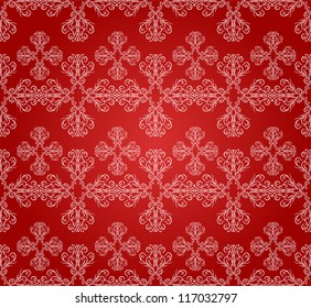 elegant seamless pattern with white snowflakes for your christmas and new year design