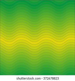 Elegant seamless pattern. Yellow-green horizontal wavy lines. No gradient