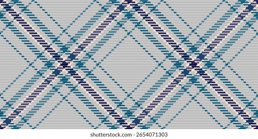 Elegante estampado de cuadros sin costuras en tonos azulados, púrpura y grises. Perfecto para el diseño textil, fondos de Sitio web o proyectos de moda.