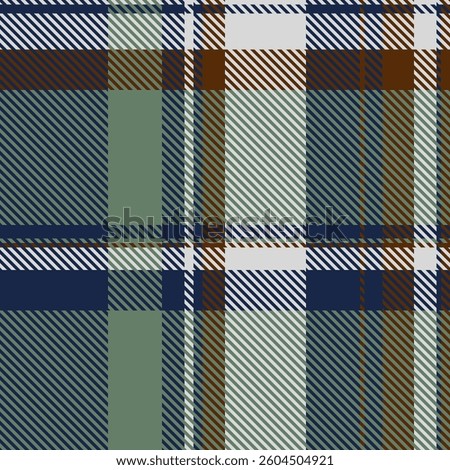 Elegant seamless plaid pattern in muted blues, greens, and browns.  Perfect for textile design, apparel, or website backgrounds.