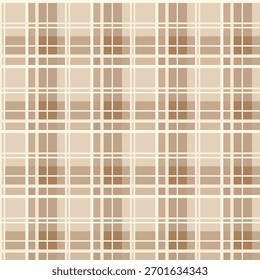 Un elegante estampado de cuadros sin costuras en una paleta neutra de beige y marrón. Este diseño moderno y minimalista a cuadros es perfecto para fondos sofisticados, telas, Fondos de pantalla y marcas.