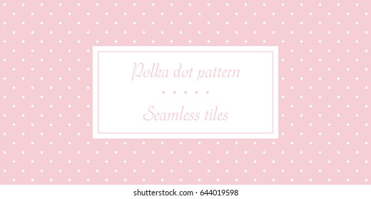 Elegant seamless polka dot pattern for fashion minimalistic design.
