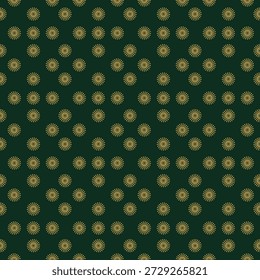 Elegante patrón floral de repetición sin fisuras sobre un fondo verde esmeralda. Perfecto para Fondos de pantalla, textiles, embalaje, papel de embalaje y fondos decorativos.