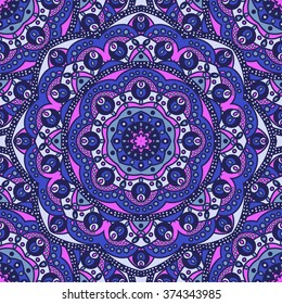 Elegant seamless round ornate pattern. Geometric backgrounds for design
