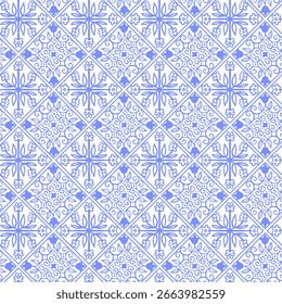 Elegante diseño de Vector sin costuras inspirado en la tradicional cerámica italiana de mayólica.