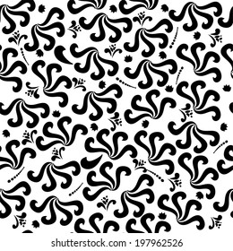 Elegant seamless wallpaper pattern art illustration cut