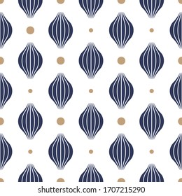 Elegant seamless wallpaper pattern background collection. luxury Vector illustration. White blue and gold colour design.