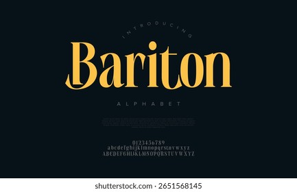 Elegant serif alphabet with bold presence, perfect for luxury and editorial designs