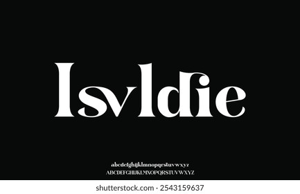 Elegante serif alfabeto exibir fonte vetor com estilo ligadura. Fonte de tipos criativa serif