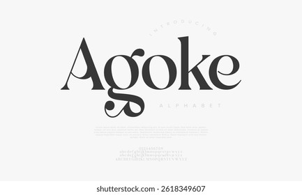 Elegant Serif Display Font for Branding Wedding Invitation Logo Design