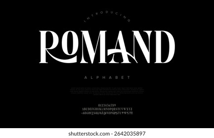 Elegant serif display font with unconventional shapes, perfect for premium branding and magazine use