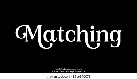 Elegante fonte serif letras alfabeto e números tipografia letras fontes modernas fontes texto fonte