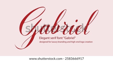 Elegant serif font 