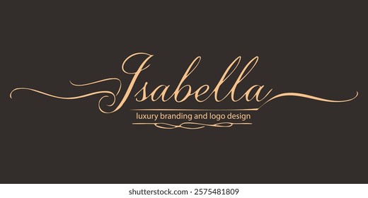 Elegant serif font "Isabella" crafted for luxury branding and logo design. This minimal and classic typeface blends vintage-inspired typography with timeless sophistication, perfect for fashion, weddi