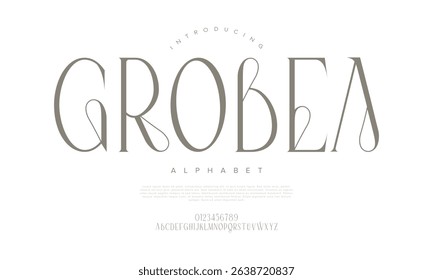 Elegant serif font with luxurious tall shapes and refined line work, great for upscale editorial and branding