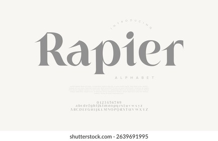 Elegant serif font with sharp, refined edges and timeless style, perfect for editorial layouts and branding
