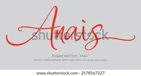 Elegant serif font 