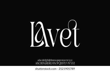 Elegant Serif Ligature Alphabet Font Typeface