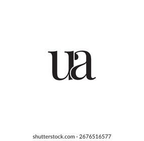 Logotipo elegante do monograma Serif com sobreposição de letras iniciais - Vintage e moderno Branding Design ua