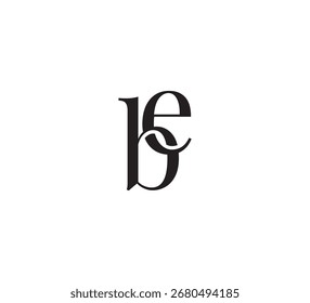 Logotipo elegante do monograma Serif com sobreposição de letras iniciais - Vintage e design de marca moderno ser
