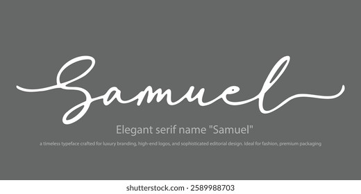 Elegant serif name "Joseph"—a refined typeface designed for luxury branding, high-end logos, and sophisticated editorial design. Ideal for fashion, upscale packaging, and timeless typography.