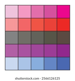 Elegant set of colorful color palette 
