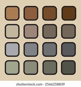 Elegant set of colorful color palette .Set of bright color palette combination.