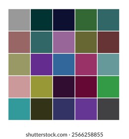 Elegant set of colorful color palette .Set of bright color palette combination.