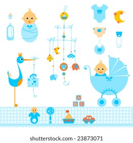 Elegant set of newborn elements.