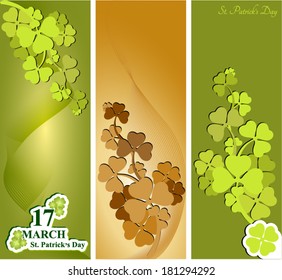 Elegant Set of Patrick's Day Banner