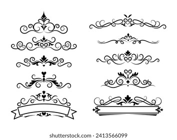 Elegant set of vintage ornaments	