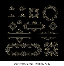 Elegant set of vintage ornaments