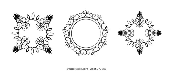 Elegant set of vintage ornaments