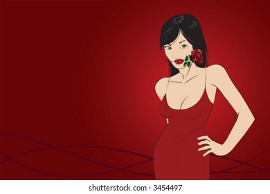 elegant sexy lady