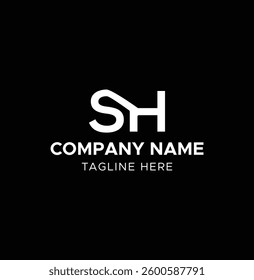 Elegant SH Monogram Logo for Branding and Business Identity
