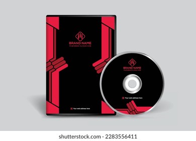 Elegant shape DVD cover template