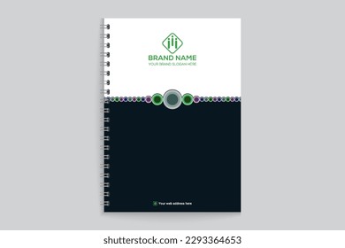 Elegant shape notebook cover template