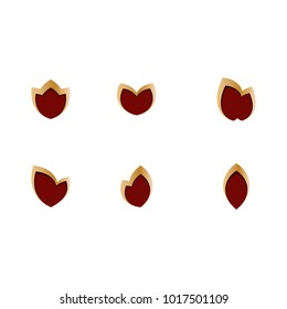 Elegant Shape Red Gold