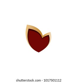 Elegant Shape Red Gold