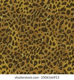 Elegante forma de Vector borroso tonos de piel de la tierra de moda leopardo piel animal salvaje dibujado a mano patrón sin fisuras envoltura de papel decorativo, ropa de mujer listo para imprimir lienzo patrón repetible 