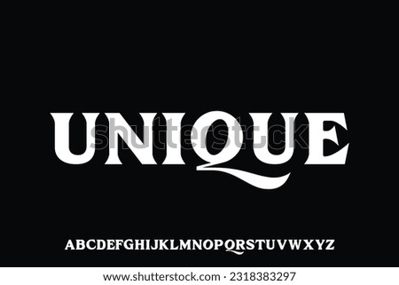 Elegant sharp edge serif font vector design, suitable for logo, headline, poster and many more