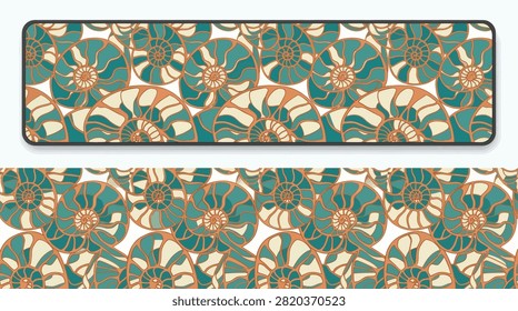 Elegant shell texture for luxury goods.