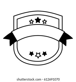 elegant shield frame icon