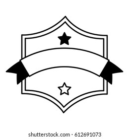 elegant shield frame icon