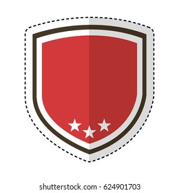 elegant shield frame icon