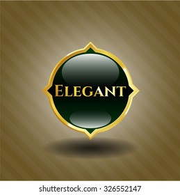 Elegant shiny badge