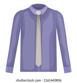 elegant shirt with necktie